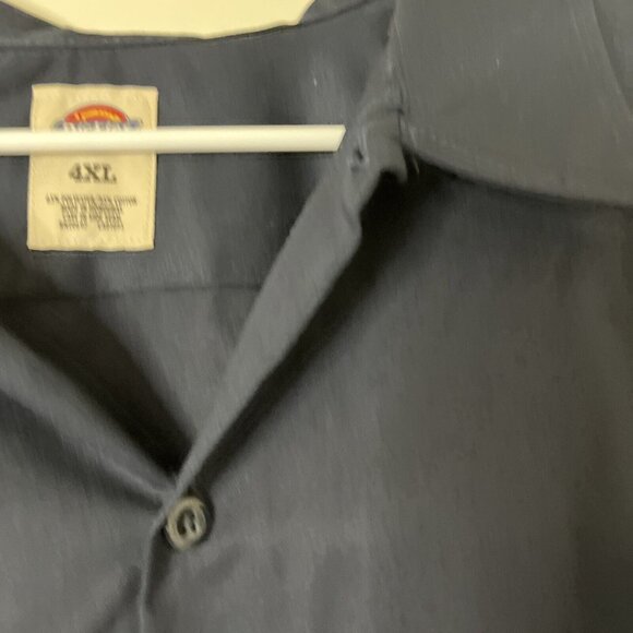 Dickies Men's Short Sleeve Work Shirt Blue/Black New W/O Tags 4XL - Picture 9 of 14